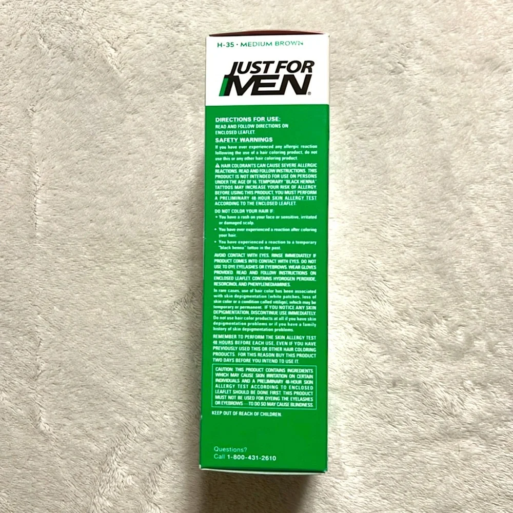 JUST FOR MEN. Medium Brown Shampoo-In Color
